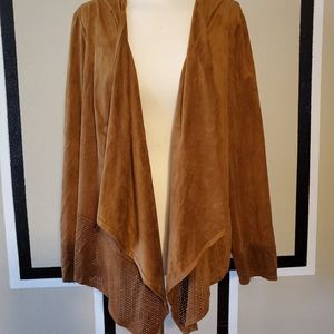 Chic faux suede jacket
